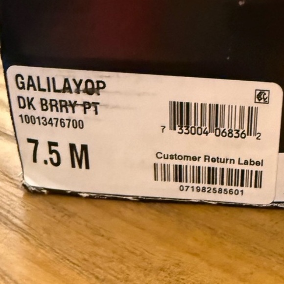 Alfani Galilyao Step ‘N Flex Loafer Flats Dark Berry Burgundy Patent Leather 7.5 - Picture 8 of 8